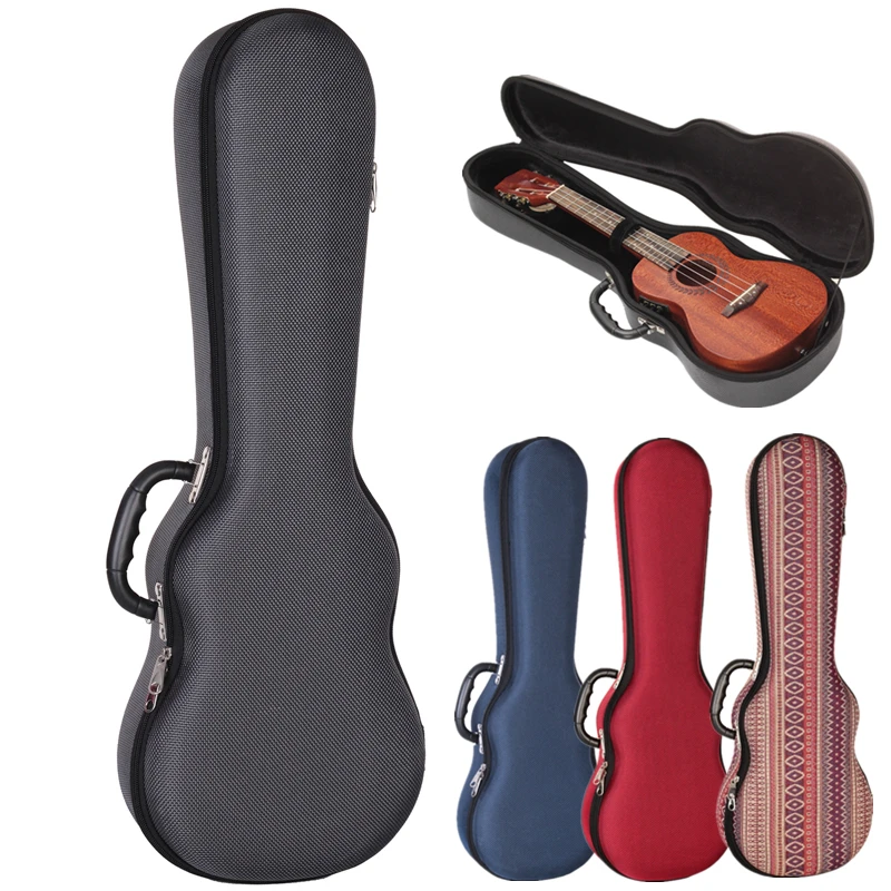

21 Inch Soprano Ukulele Case EVA Hard Box Lightweight Pressure-proof Colourful Protable Backpacks
