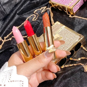 

3PCS/Set Waterproof Lipstick Sexy Colors Lip Stick Matte Velvet Lipstick Lip Makeup Lip Gloss Cosmetic Matte Lip Stick Gift Box