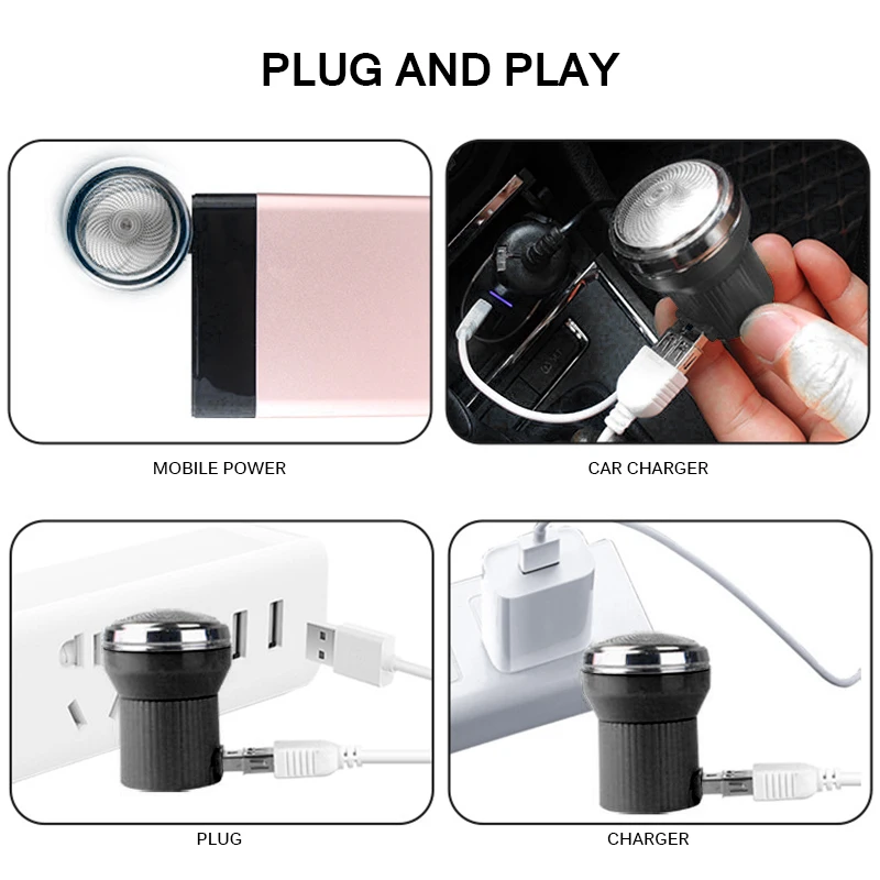 Мини электробритва Micro-USB смартфон бритвенное устройство для Android сотовый телефон открытый путешествия портативный триммер для бороды для мужчин