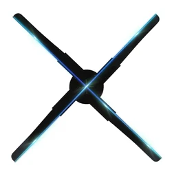 3d ventilador projeção holográfica flutuante olho nu instrumento lâmpada de tela de imagem aérea led hologrom móvel publicidade máquina