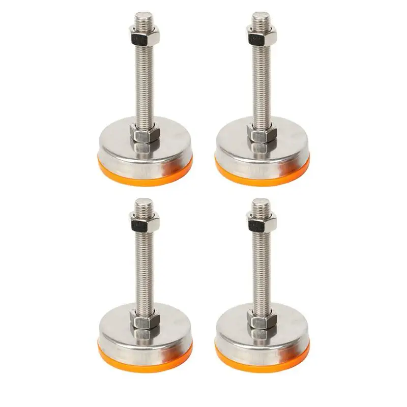 

4Pcs Stainless Steel Bearing Cup Furniture Height Adjustable Stannd Non-slip and Shock-proof Mechanical Stand Chassis