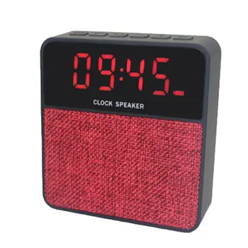 

HIFI Portable wireless Bluetooth Speaker Stereo Soundbar LED Alarm Clock Support TF Card FM Subwoofer Column Speakers for phone