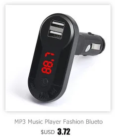 Bluetooth автомобильный комплект Handsfree FM передатчик Радио MP3 плеер USB зарядное устройство и AUX Высокое качество Аксессуары для стайлинга автомобилей