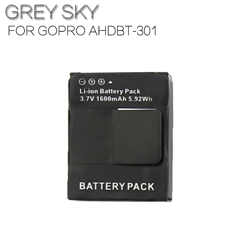 1600 мАч AHDBT-301 Аккумулятор для Go Pro Hero 3 3+ gopro3 gopro 3 Hero3 аккумулятор черный выпуск белый серебро издание HD камера