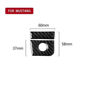 

Carbon Fiber Storage Box trim Car For Ford Mustang 2015-19 Interior Accessory