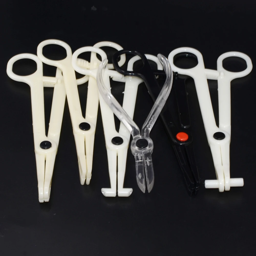 Body piercing forceps 1PC Disposable Opening/Closing Clamp Sterilized By EO Gas PC Forceps Ear Nose Lip Belly Piercing Tools