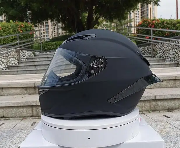 1 Новое поступление мото rcycle шлем унисекс Полный мотоциклетный шлем Зимний сезон безопасность черный шлем dot утвержден - Цвет: 1