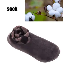 Мужские и женские утепленные зимние теплые носки нескользящий для дома пол мягкие повседневные тапки чулочно-носочные изделия TH36