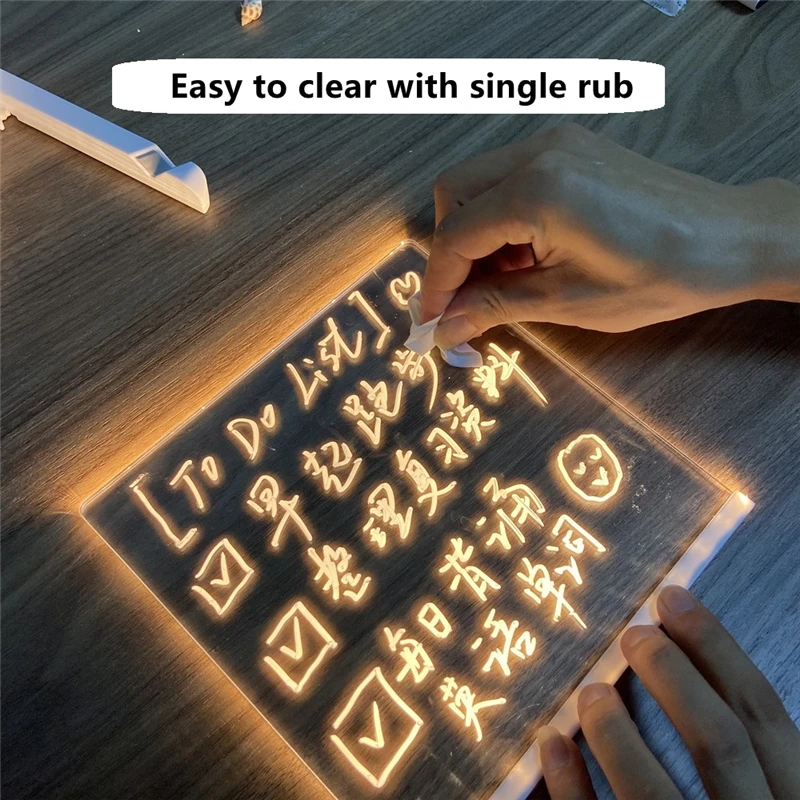 Note Board Creative Led Night Light USB Message Board Holiday Light  With Pen Gift For Children Girlfriend Decoration Night Lamp