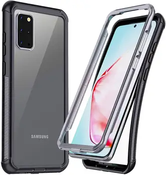 

For Galaxy S20 Plus Case Clear Full Body Heavy Duty Protection with Built-in Screen Protector Shockproof Rugged Cover Designed
