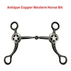 Antique Copper Western Horse bit stainless steel horse bits with German silver decoration