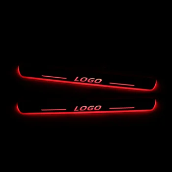 

For Toyota Highlander 2012 - 2020 Acrylic Moving LED Welcome Pedal Car Scuff Plate Pedal Door Sill Pathway Light