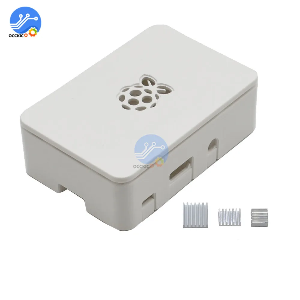 Для Raspberry Pi 4 Чехол для корпуса V4 с теплоотводом ABS оболочка Защитная крышка для Raspberry Pi 4 держатель