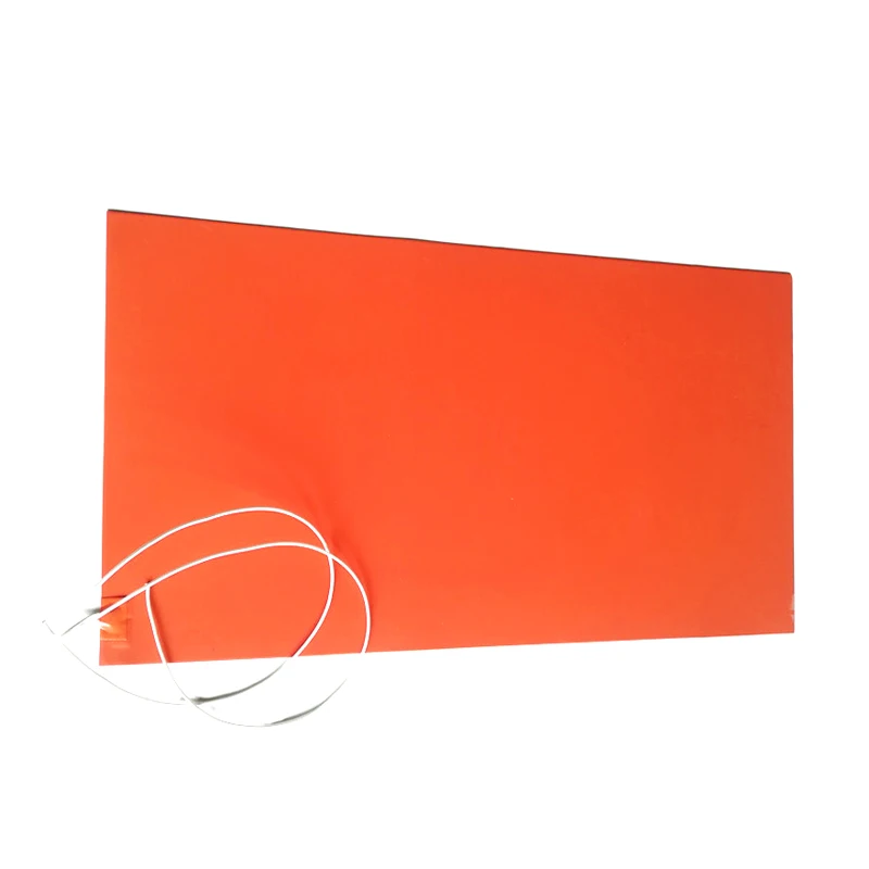 120V 2600W 530*990*1.5mm Silicone Vessel Heater adhesive 1 side 1000mm lead wire