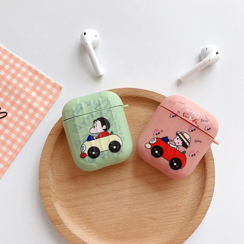 Силиконовый чехол funda для airpods 1/2, чехол с милым рисунком, Роскошный чехол для Apple air pods 2, беспроводной чехол для наушников