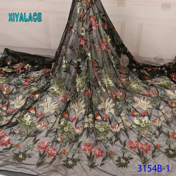 

BEAUTIFICAL 3d lace flowers latest nigerian lace styles french party lace fabrics 5 yards 2019 tulle fabric 3d YA3154B-1