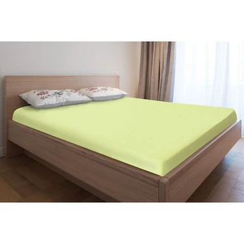 

Knitted sheet with elastic, 90x200x20, light green color, 125 g / m2