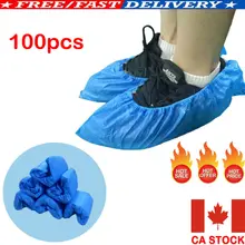 100 шт чехлы для обуви пластиковые одноразовые бахилы Overshoes медицинские водонепроницаемые