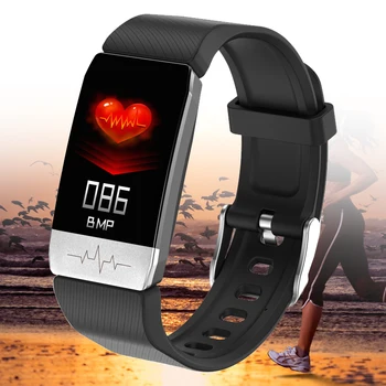

2020 Temperature Measure Men Women Smart Watch Band With ECG Heart Rate Blood Pressure Monitor Weather Forecast Drinking Remind