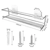 4/2PCS Spice Rack Organizer Wall Mount Storage Racks Space Saving Metal Seasoning Racks Kitchen Cabinet Door Spice Jar Organizer 5