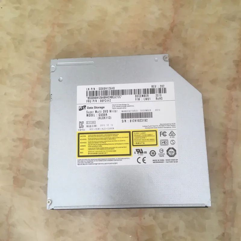 

Новый оригинальный оптический привод DVD-RW для Lenovo 9,5 мм FRU:00FC442 P/N :SDX0H12648