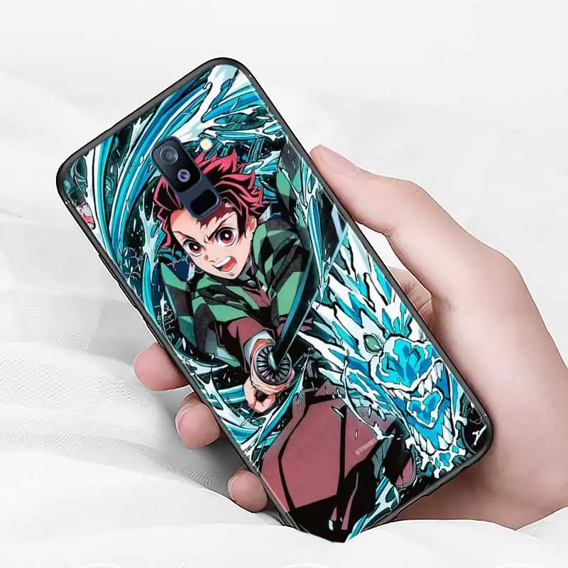 thumbnail image 1 of Funda de teléfono suave de Anime Demon Slayer para Samsung Galaxy A8, A9, A7, A750, A6, A5, A3, A6S, A8S, Star Plus, 2016, 2017, 2018, 1 of 5