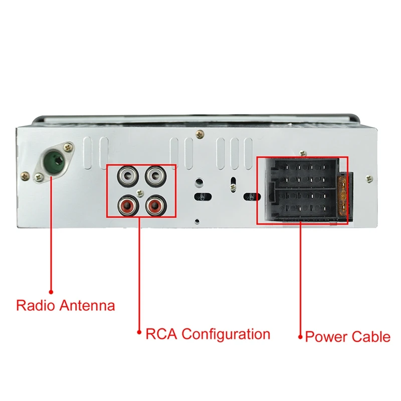 Автомобильный MP3-плеер, автомагнитола, 1 DIN, USB, быстрая зарядка, Bluetooth, громкая связь, цифровой медиаплеер, 4X25 Вт, fm-радио, поддерживает IOS и Android