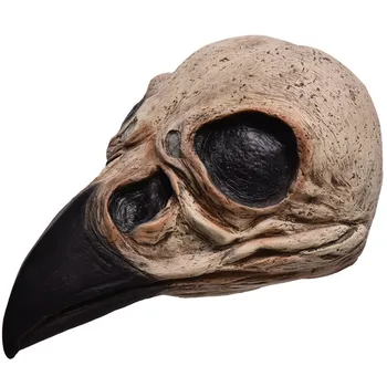 

New Halloween Adult Mask Plague Doctor Latex Mask Long Nose Beak Bird Crow Cosplay Steampunk Halloween Party Masks Accessories