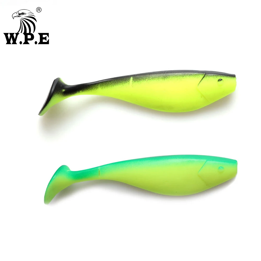 W.P.E 5 шт./упак. 12 см 18 4 г Мягкая приманка для рыбной ловли Т образный хвост червь