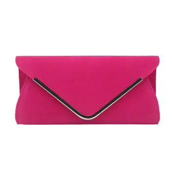 

New Fashion Over Size Large Envelope Clutch Bag Evening Real Suede Shoulder bag
