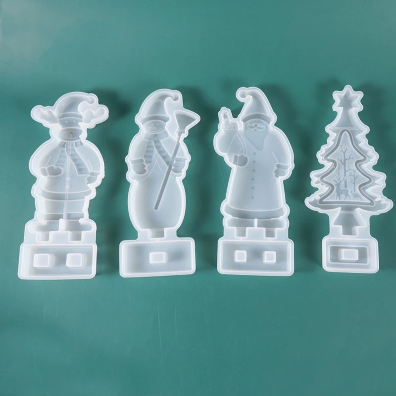

DIY Christmas Ornament Silicone Mould Crafts Desktop Decorations Making Tools Crystal Epoxy Resin Mold