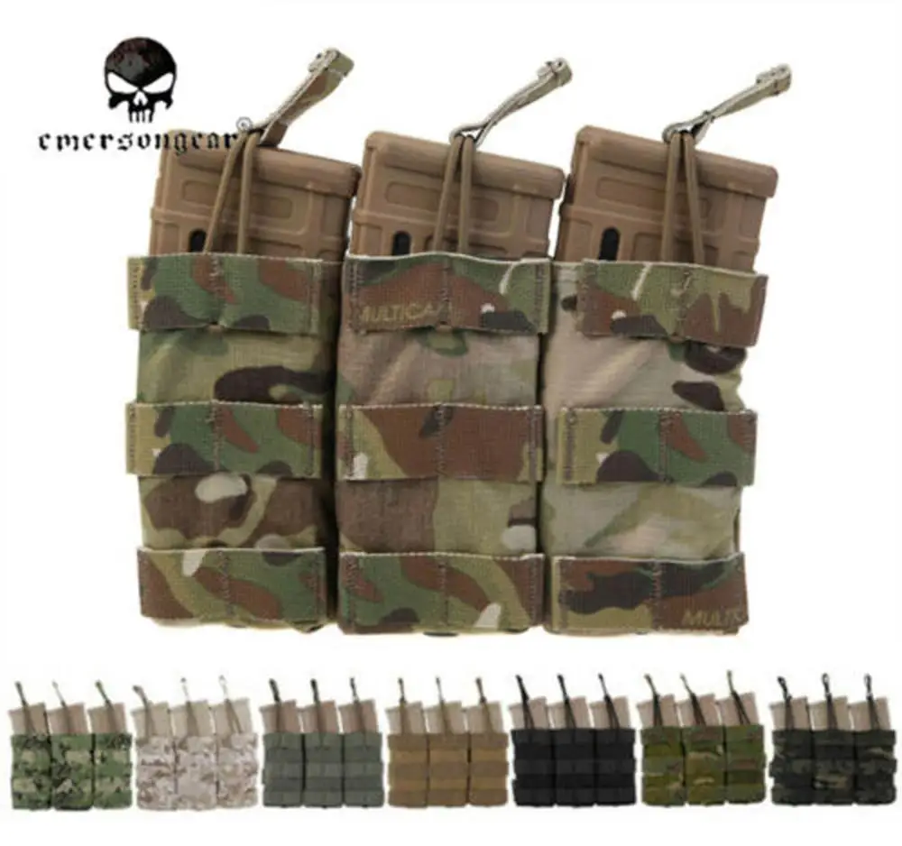 Emersongear Tactical Modular Triple Open Top Magazine Pouch Airsoft