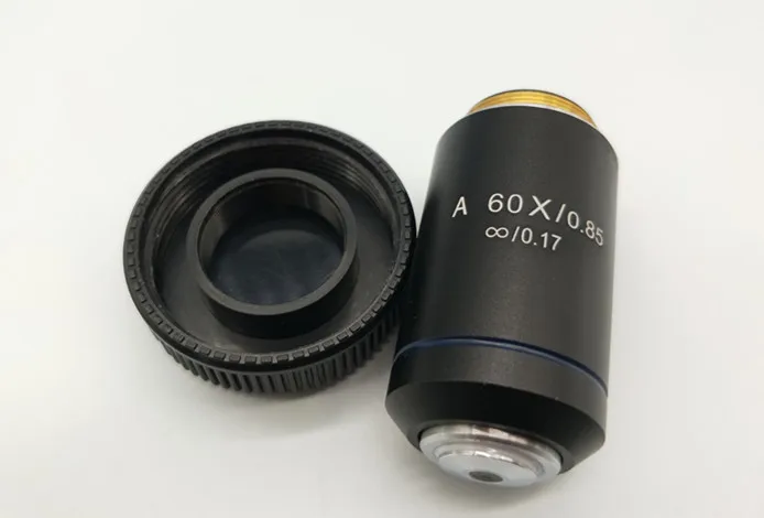 Научный бесконечный микроскоп Ахроматический Objective60X Монтажный винт 4/5 ''X1/36 ''фитинг olym-pus CX motic microscop
