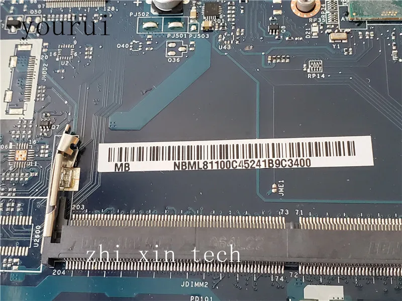 Yourui для acer aspire E5-531 E5-571 материнская плата для ноутбука с i5-5200U процессором NBML81100C Z5WAH LA-B161P DDR3 полностью протестирована