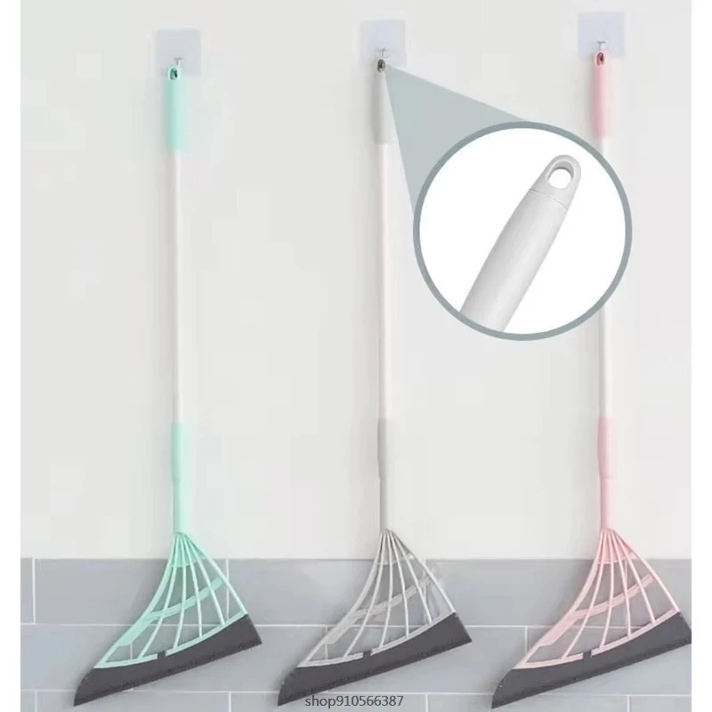 Dropshipping Multifunction Magic Broom 2-in-1 Sweeper Easily Dry the Floor and Remove Dirt Hangable Handle Design