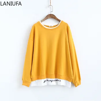 

Autumn Winter Harajuku Letter Print Hoodies women Sweatshirts Hooded Tops Women Hoodies Casual Long sleeved Thickening Coat Y929