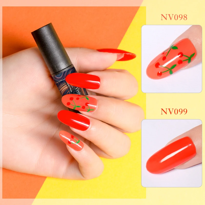 Nail Vision 5 мл УФ-гель для ногтей полуперманентный Гель-лак УФ светодиодный Гель-лак 12 цветов замочить ногтей художественный Гель-лак для ногтей