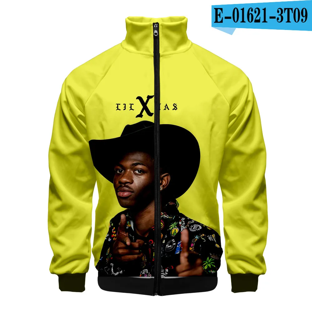 Lil Nas X 3D для женщин/мужчин Модная молния стоячий воротник Повседневная Уличная крутая хипстерская толстовка с капюшоном популярная худи на молнии - Цвет: 3D