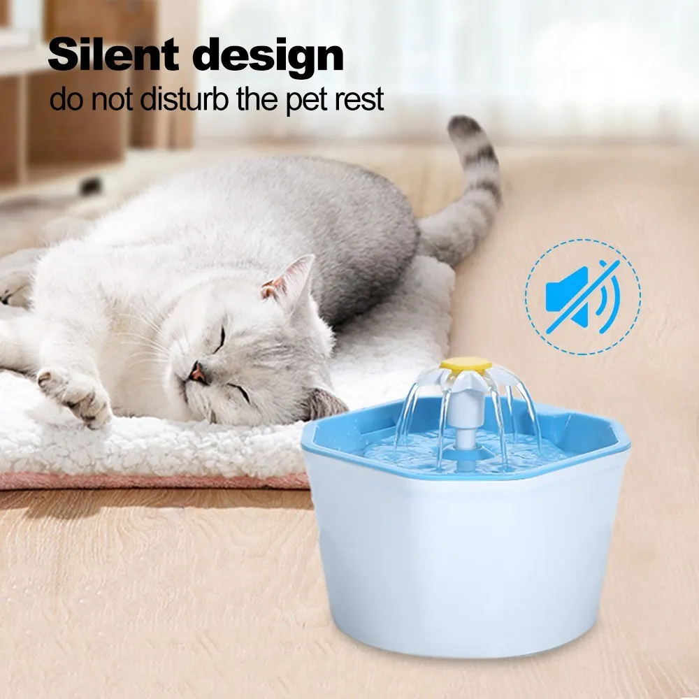 Pet Water Fountain For Cat Dog Automatic Water Drinking Bowl Dish Dispenser