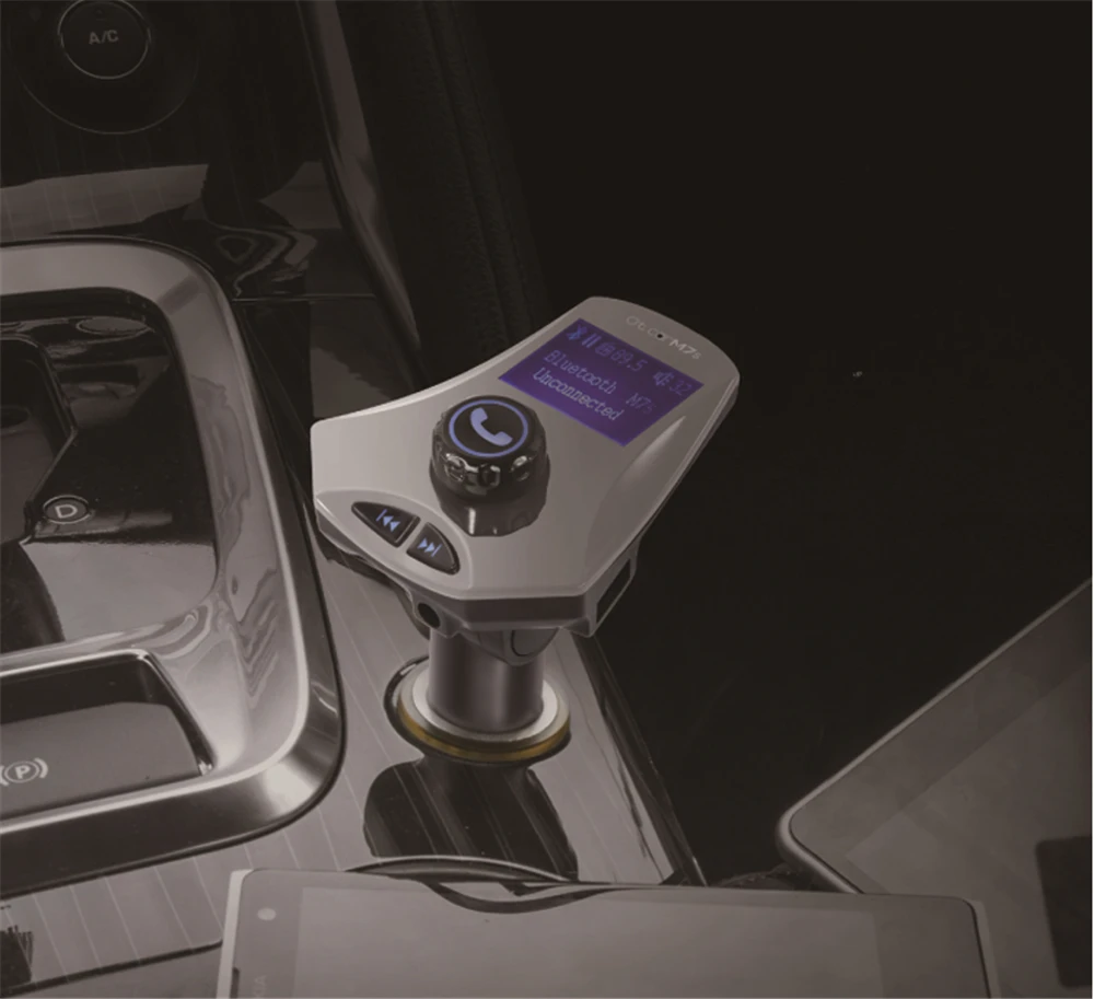 Беспроводной fm-передатчик Bluetooth автомобильный комплект MP3 плеер Aux модулятор громкой связи ЖК-дисплей USB TF автомобильное зарядное устройство с режимом эквалайзера