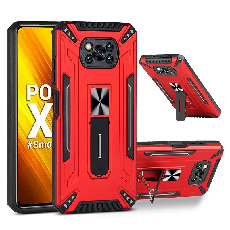 For Xiaomi Poco X3 Pro Case Armor Shockproof Holder Protection