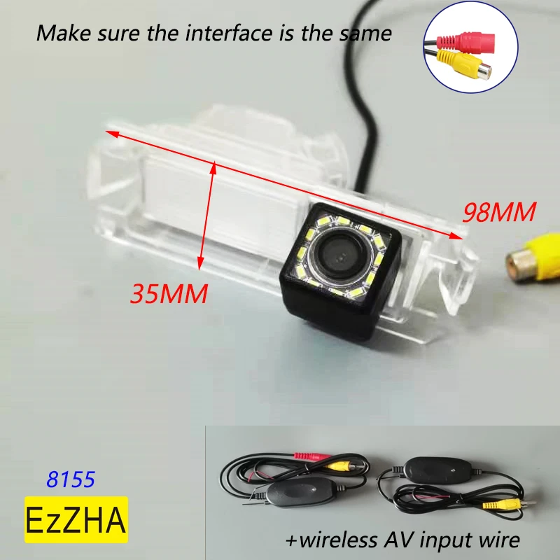 8led Car Ccd Night Vision Hd Backup Rear View Camera For Kia K2 Rio 3 Hatchback Ceed 2013