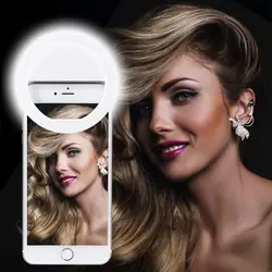 Anneau Selfie pour téléphone portable, lentille, lampe, ampoules Led, batterie sèche d'urgence pour appareil Photo, Smartphone, beauté 