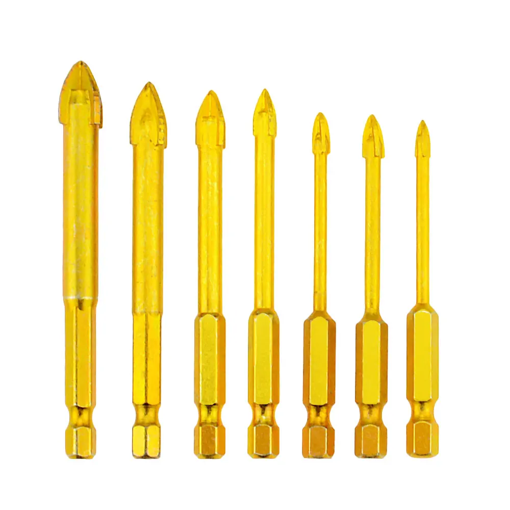 

1Pcs hexagonal tile drill bit glass ceramic concrete hole opener carbide drill bit size 3/4/5/6/8/10/12MM power tool accessories
