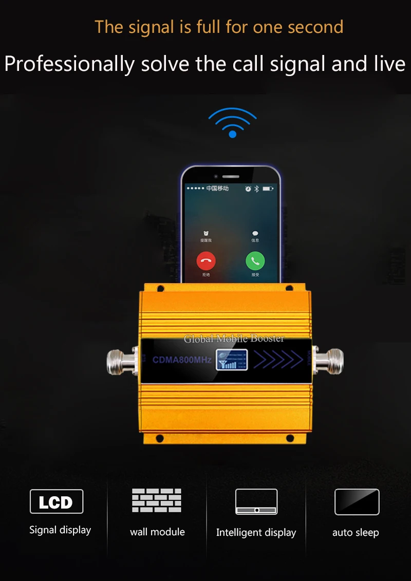 Repetidor de sinal de celular 850 mhz 3g мобильный усилитель LTE 850 mhz Celular усилитель сигнала 2g 3g 4g сотовый ретранслятор Repetidor
