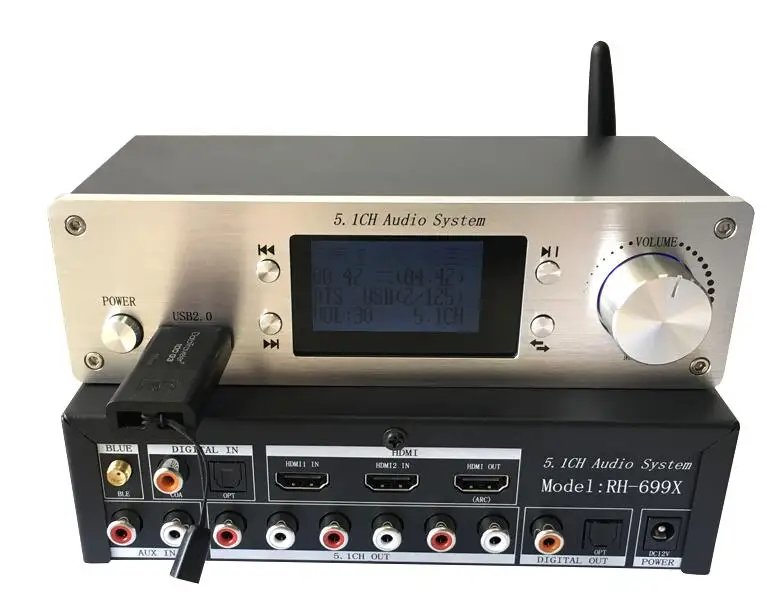 DTS U 디스크 RH-699X 프로 버전용 무손실 플레이어, 4K 5.1 오디오 디코더, 블루투스 5.0 DAC