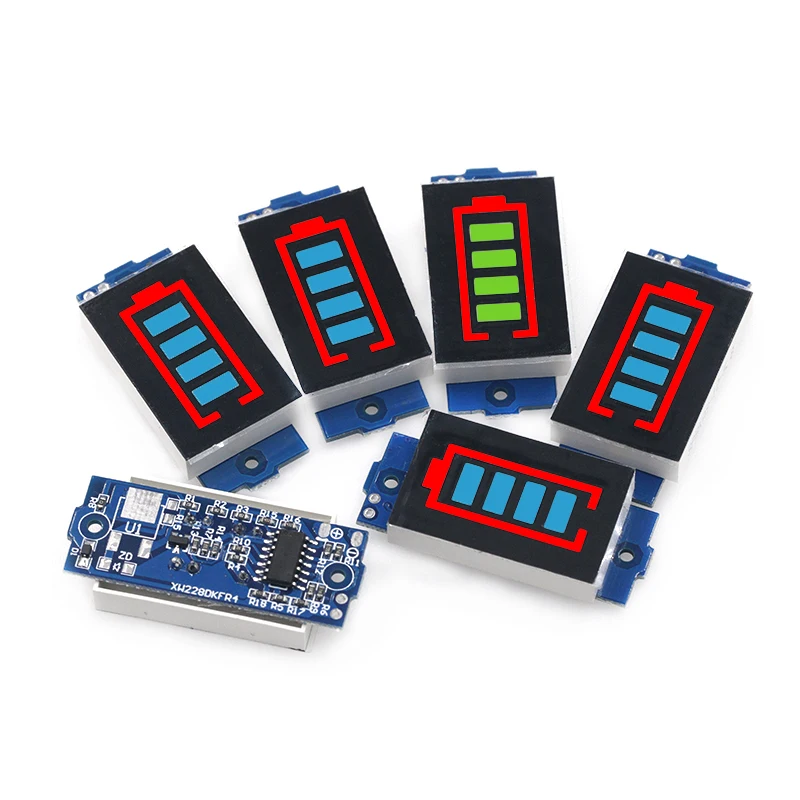 1 s 2 s 3 s 4 s Lithium-Batterie-Kapazitätsanzeige LED-Anzeigetafel Panel Tester
