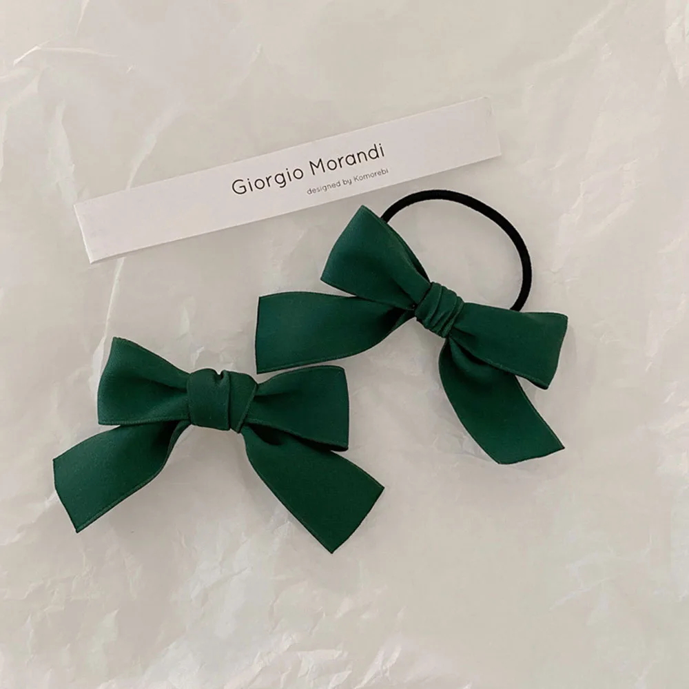 Frauen Gummibänder Mädchen Niedliche Schleifen Scrunchy Kinder Haarbänder Gummi Haargummi Scrunchies Pferdeschwanzhalter Elastischer Haarschmuck – Detail 2