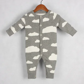 

2020 Unisex Autumn Romper Knitted Sweaters Christmas Baby Boy Girl Clothes Winter Newborn Infant Kids Jumpsuit 0-24M