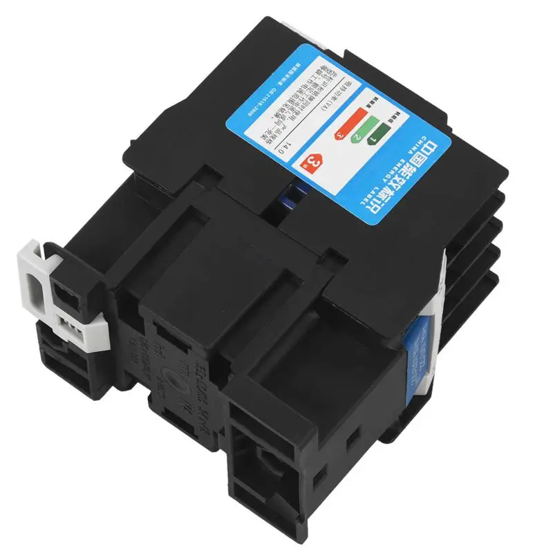 Контактор переменного тока реле стартера двигателя(LC1) CJX2-1810 3P+ NO 220V Катушка 18A 4 кВт синий и черный